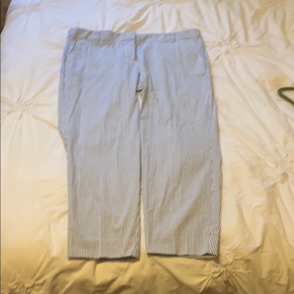 J. Crew seersucker ankle pants - Picture 2 of 5